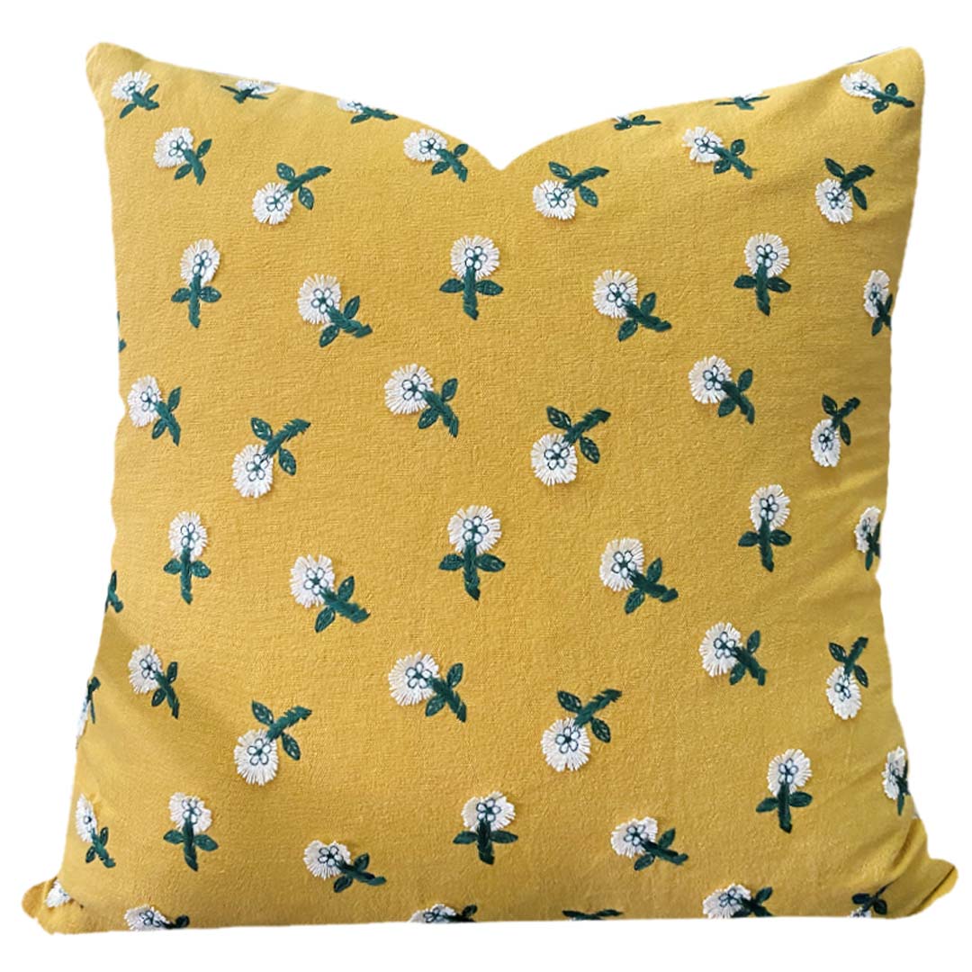 Embroidery Flower/Bird Cushion Covers