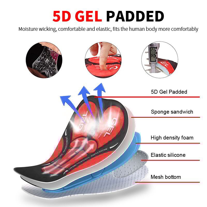 Cycling Silicone Padded Quick-Drying Cycling Shorts