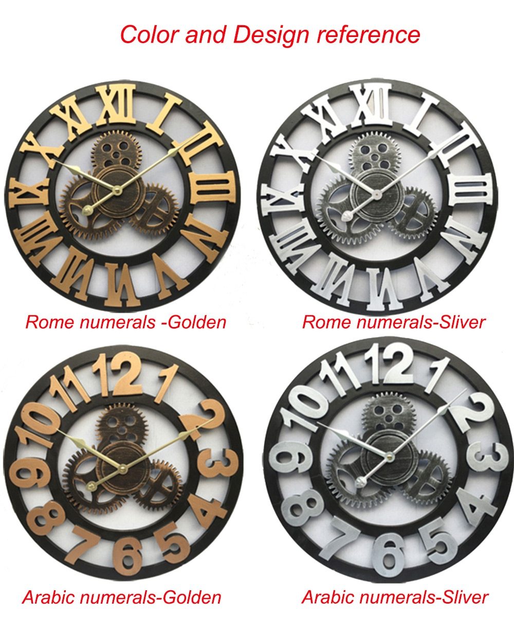 Father's Day Gift-Wooden Vintage Wall Clock