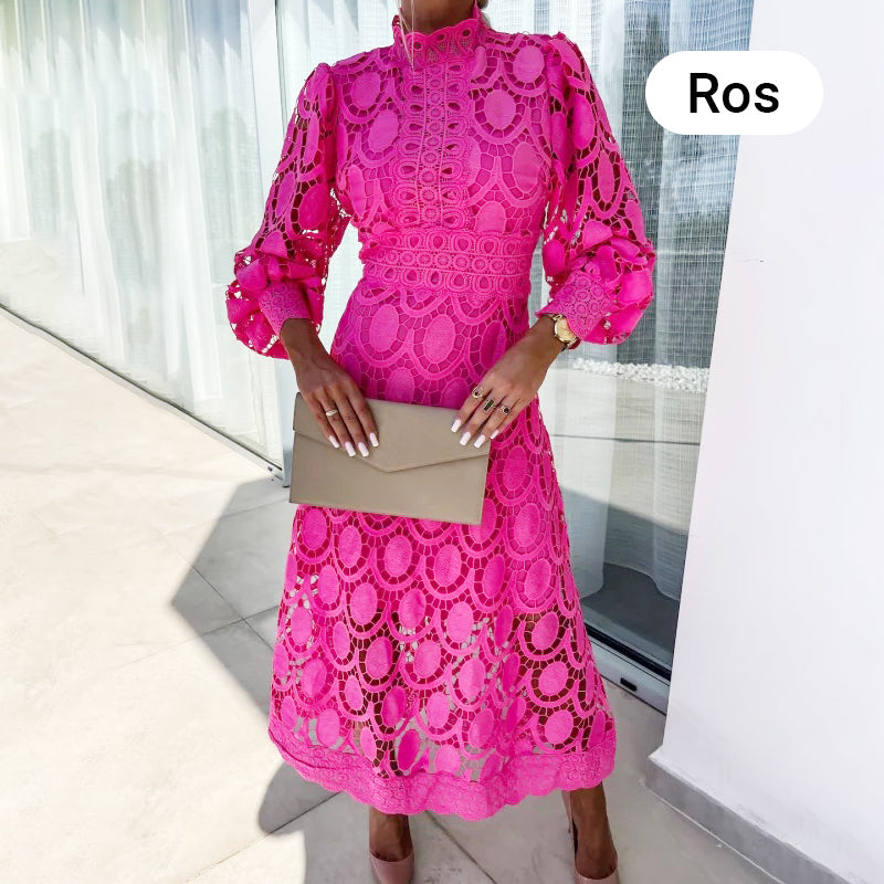 💖Women's Elegant Long-Sleeve Lace Dress