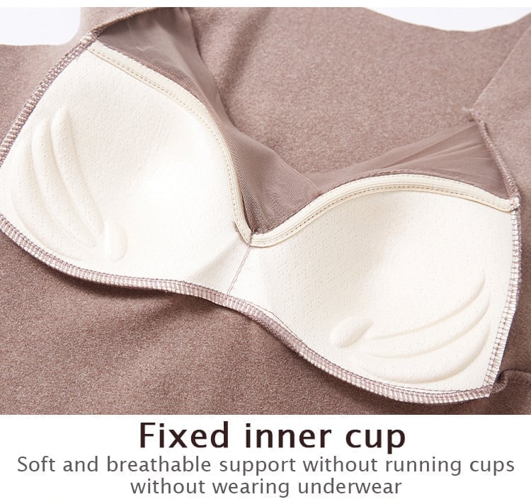 💓Thermal underwear with built in chest pad
