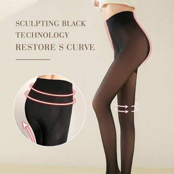 🔥THE ORIGINAL! 🏆Super Warm Flawless Translucent Fleeced Tights