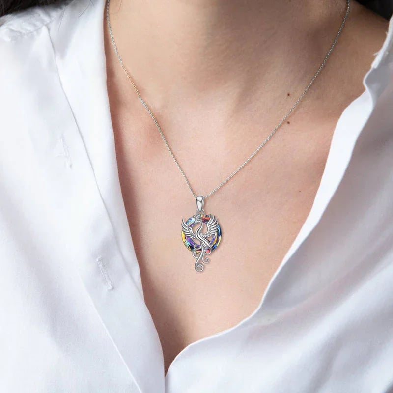 🔥S925 Nirvana Rebirth Perfect Bloom Phoenix Necklace🎁
