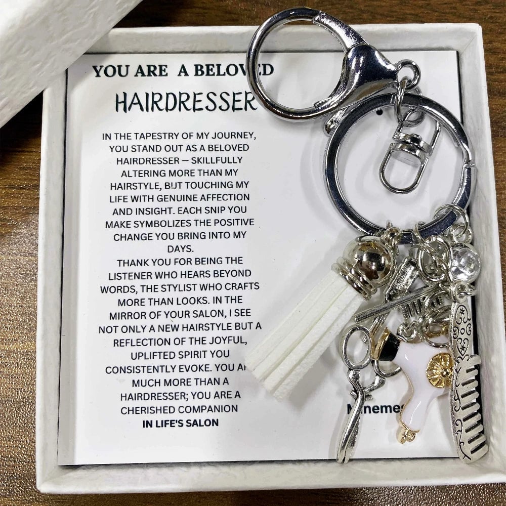 🎁💕Hairstylist Gift Keychain