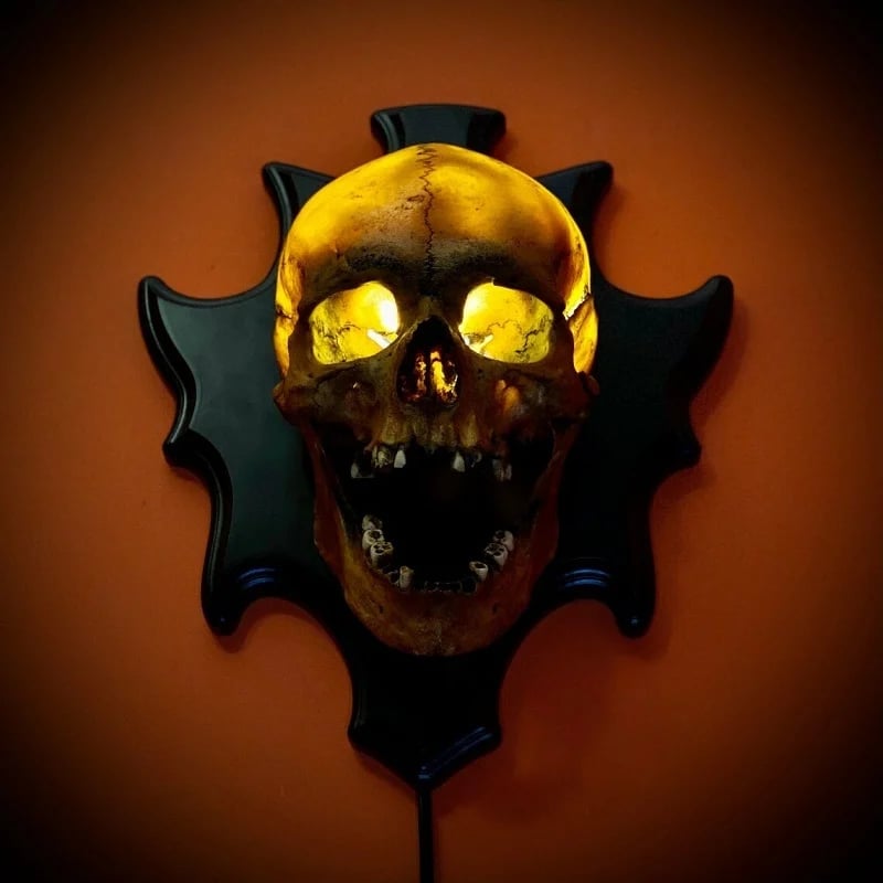 💀Skull lamp“Singing head”night light