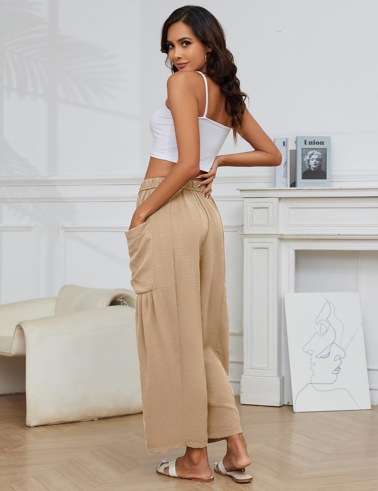 👖Women's Linen Casual Wide Leg Pants