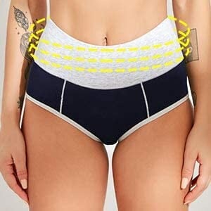 6 PCS 🔥 New Plus Size High Waisted Cotton Panties