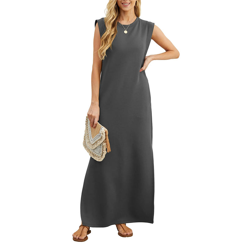 🌿Women Loose Split Wrinkle-Free Long Dress