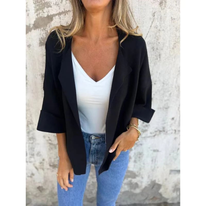 💖Women's elegant casual jacket with lapels