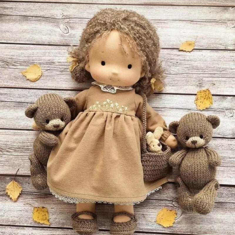 📣🔥Best Gift For Kids_—👧Handmade  Cotton Waldorf doll