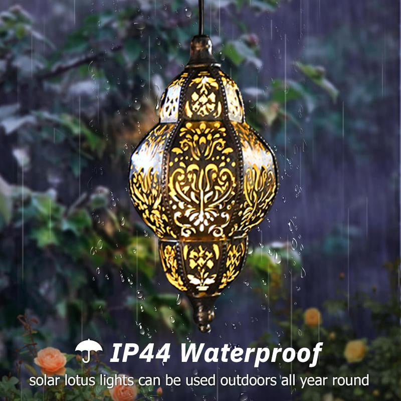 💖🎁Hanging Solar Moroccan Lantern Outdoor Decoration