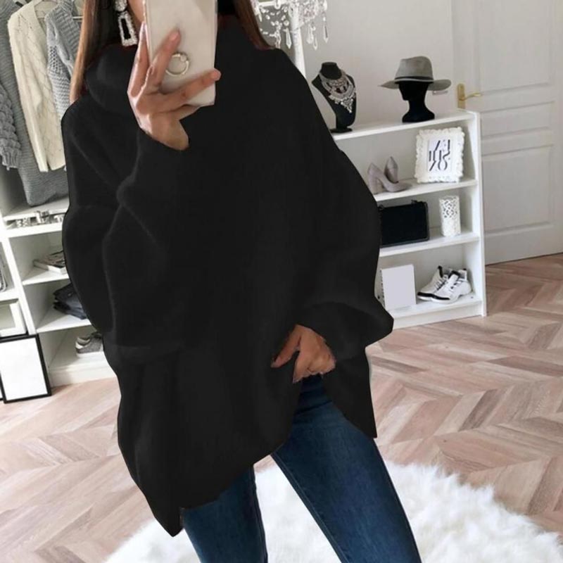 🔥Women’s Oversized Turtleneck Solid Color Knit Sweater