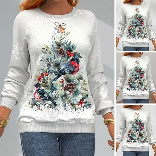 Christmas Tree Pattern Sweatshirt✨