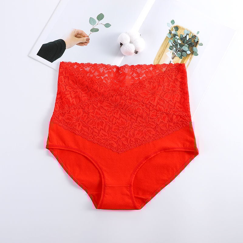 Cotton Lace High Waist Body Shaper Moisture Absorbent Antibacterial Underwear🔥