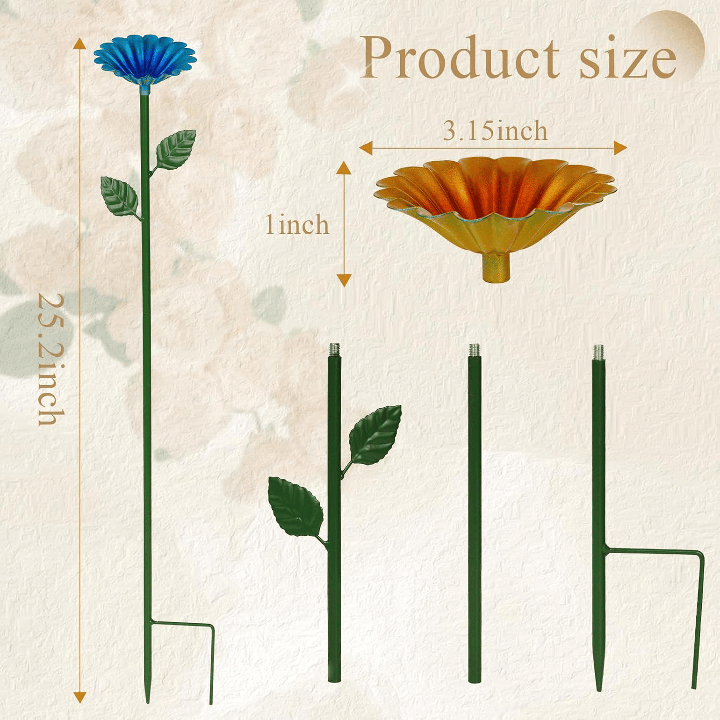 🐝🌷Bee and Butterfly Water Feeder with Flower Design