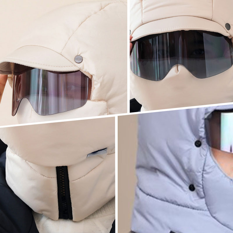 🌟Windproof Full Cover Outdoor Riding Mask with Glasses