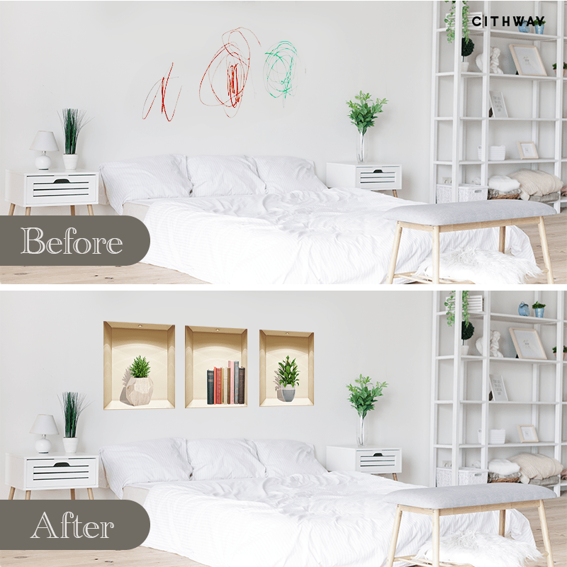 🌺Self-Adhesive 3D Plant Wall Stickers🎉