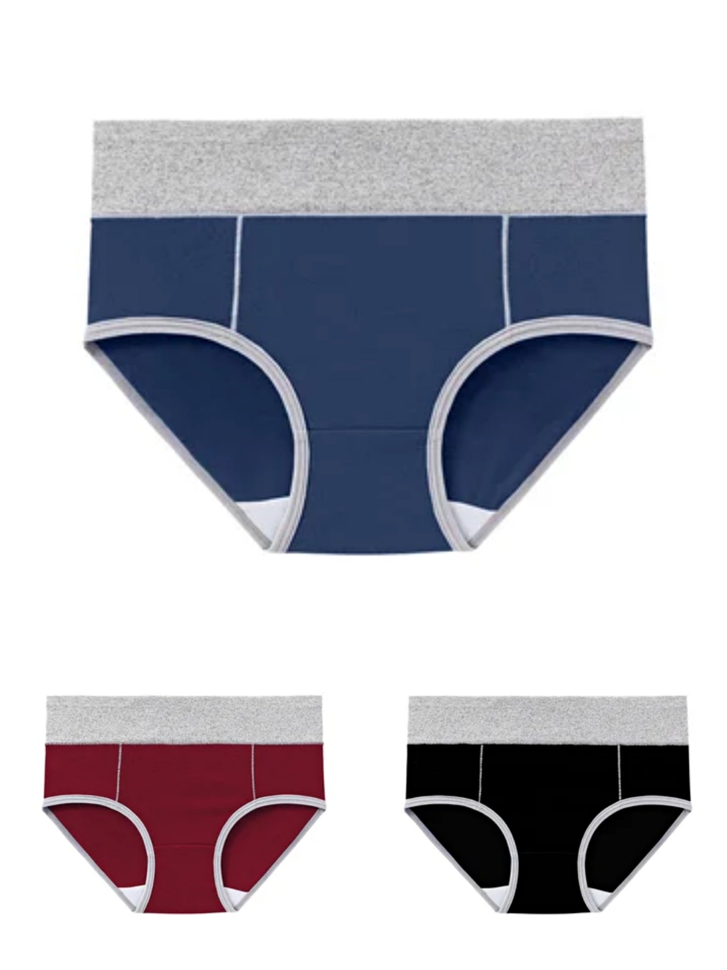 6 PCS 🔥 New Plus Size High Waisted Cotton Panties