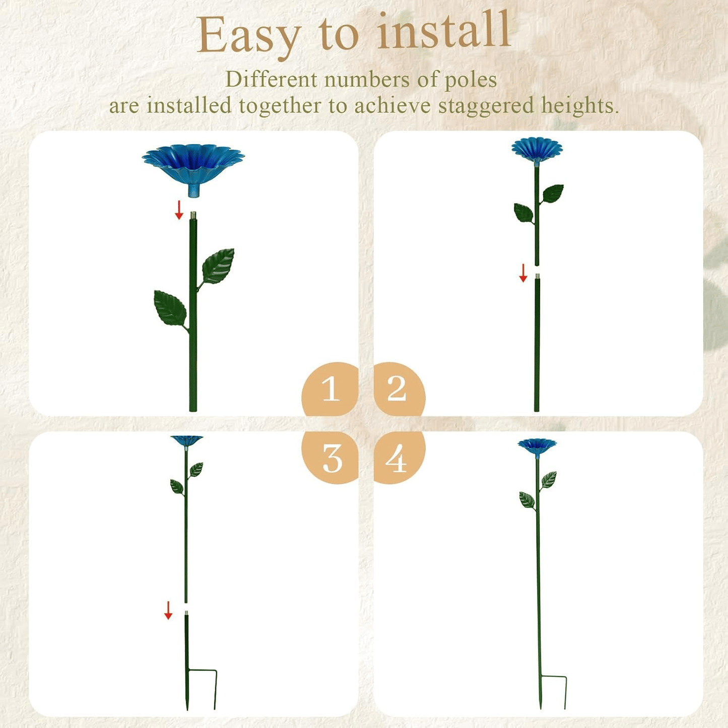 🐝🌷Bee and Butterfly Water Feeder with Flower Design