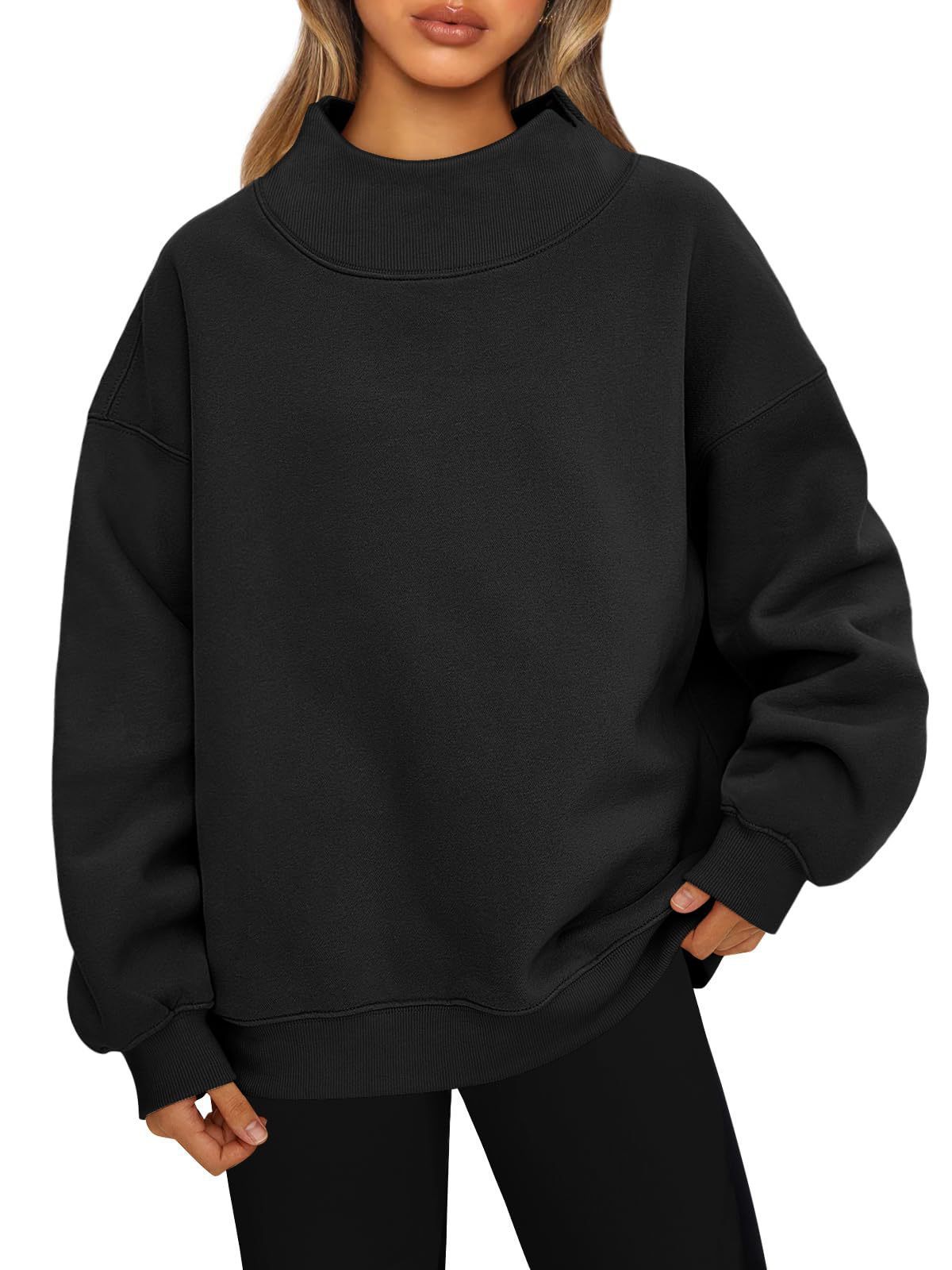 🎁WOMEN'S HALF TURTLENECK FLEECE CASUAL SWEATSHIRT