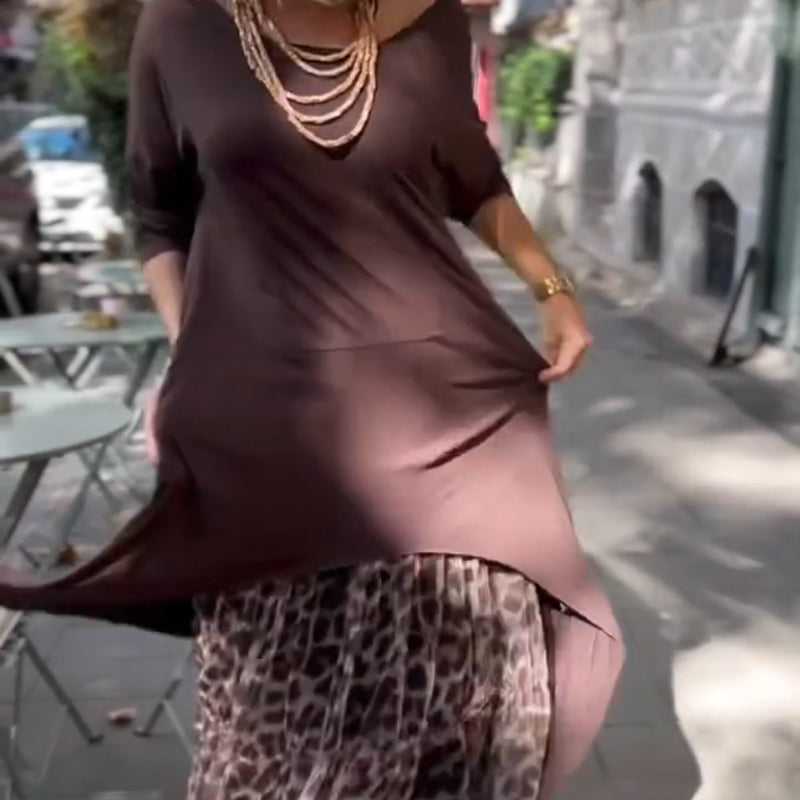 🔥Women's Casual Irregular Hem Long Sleeve Dress💃