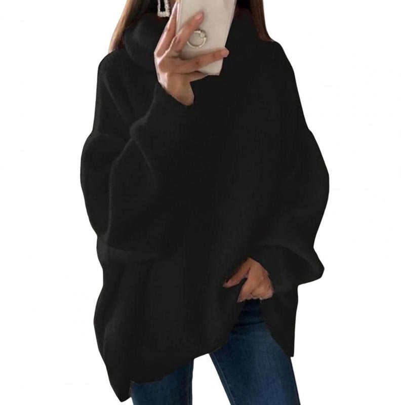 🔥Women’s Oversized Turtleneck Solid Color Knit Sweater