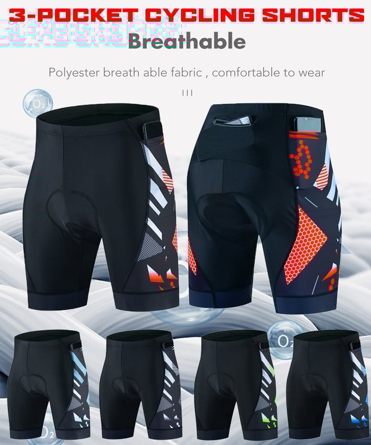 Cycling Silicone Padded Quick-Drying Cycling Shorts