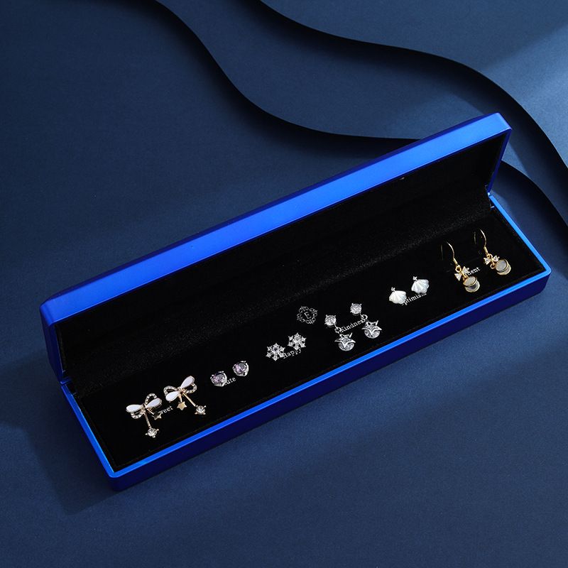 💝Stylish S925 Silver Zircon One-week Earrings Set (6 Pairs)