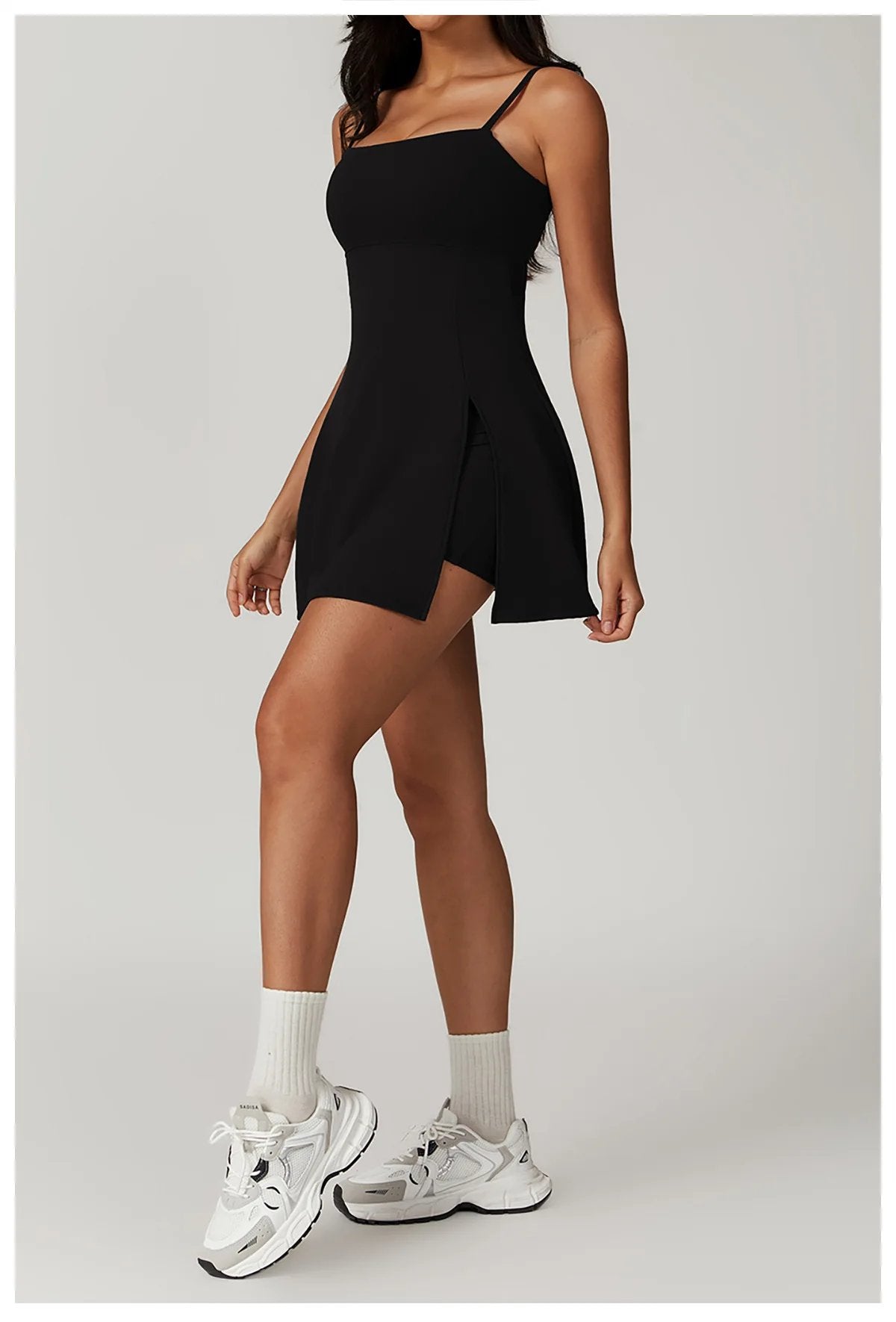 🔥🔥2 in 1 Split Hem Sports Dress