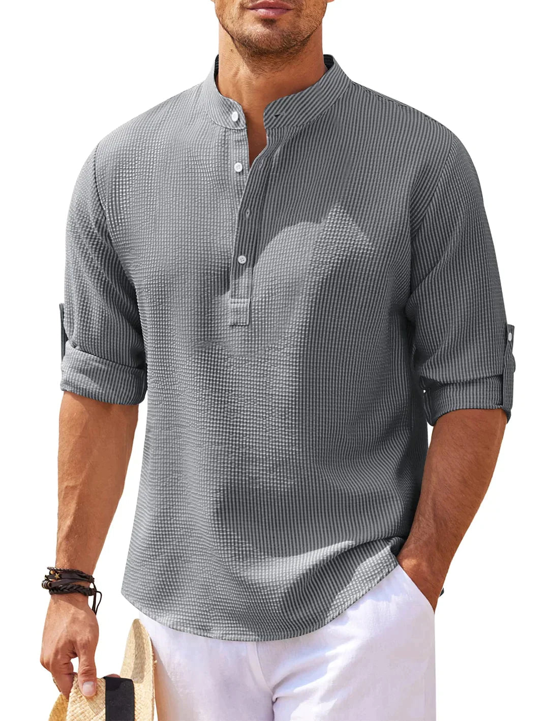 CHARLESTON CONTEMPORARY HENLEY SHIRT