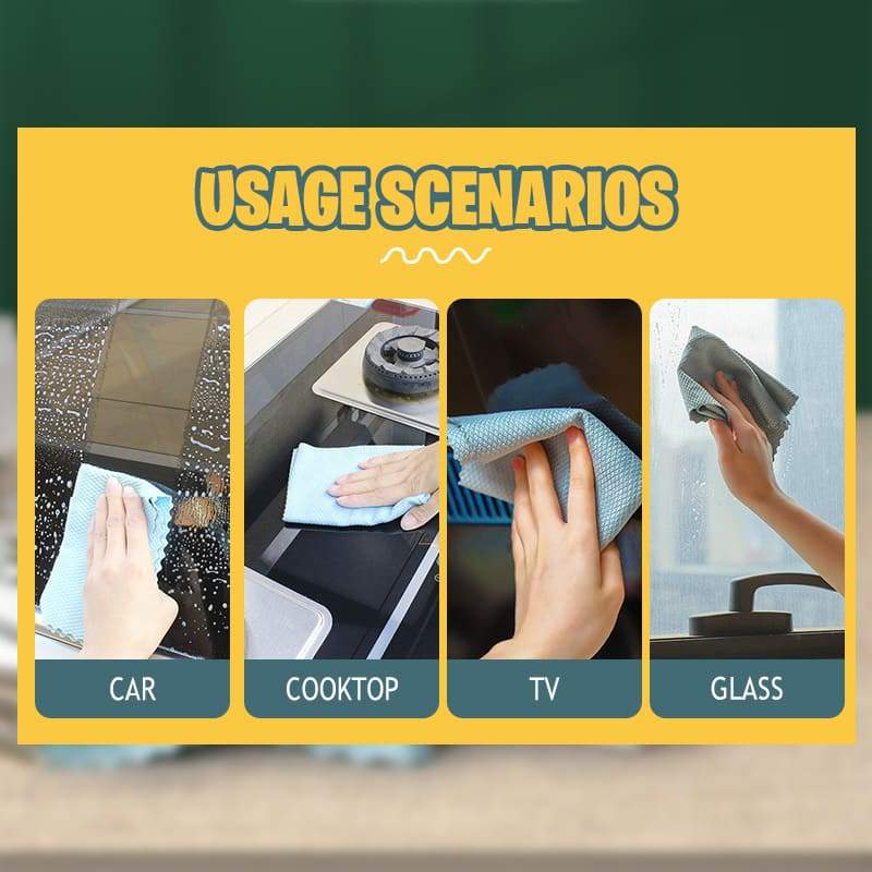 Fish scale rag towel