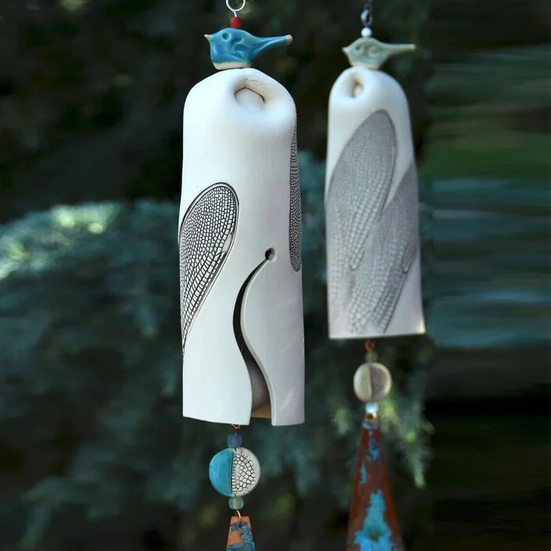 Beautiful rustic dragonfly wind chimes
