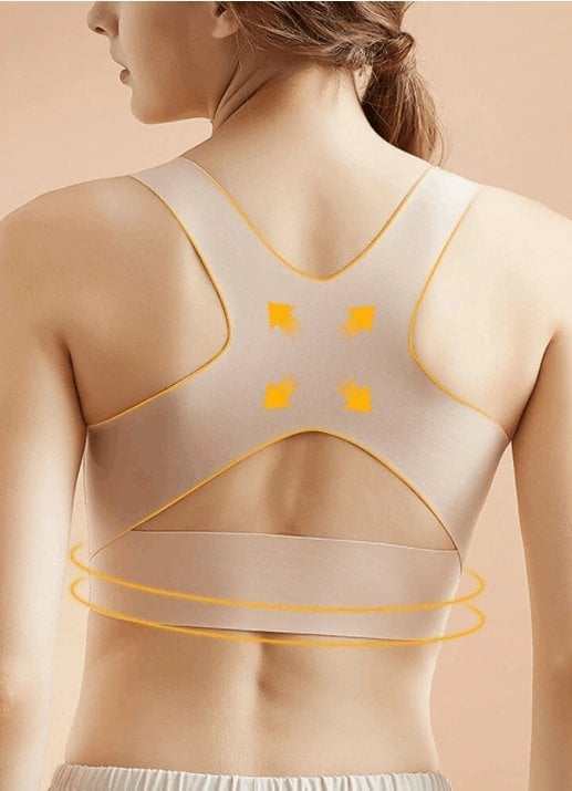 2PCS Unwired Front Buckle Push Up Adjustable Seamless Tank Bra