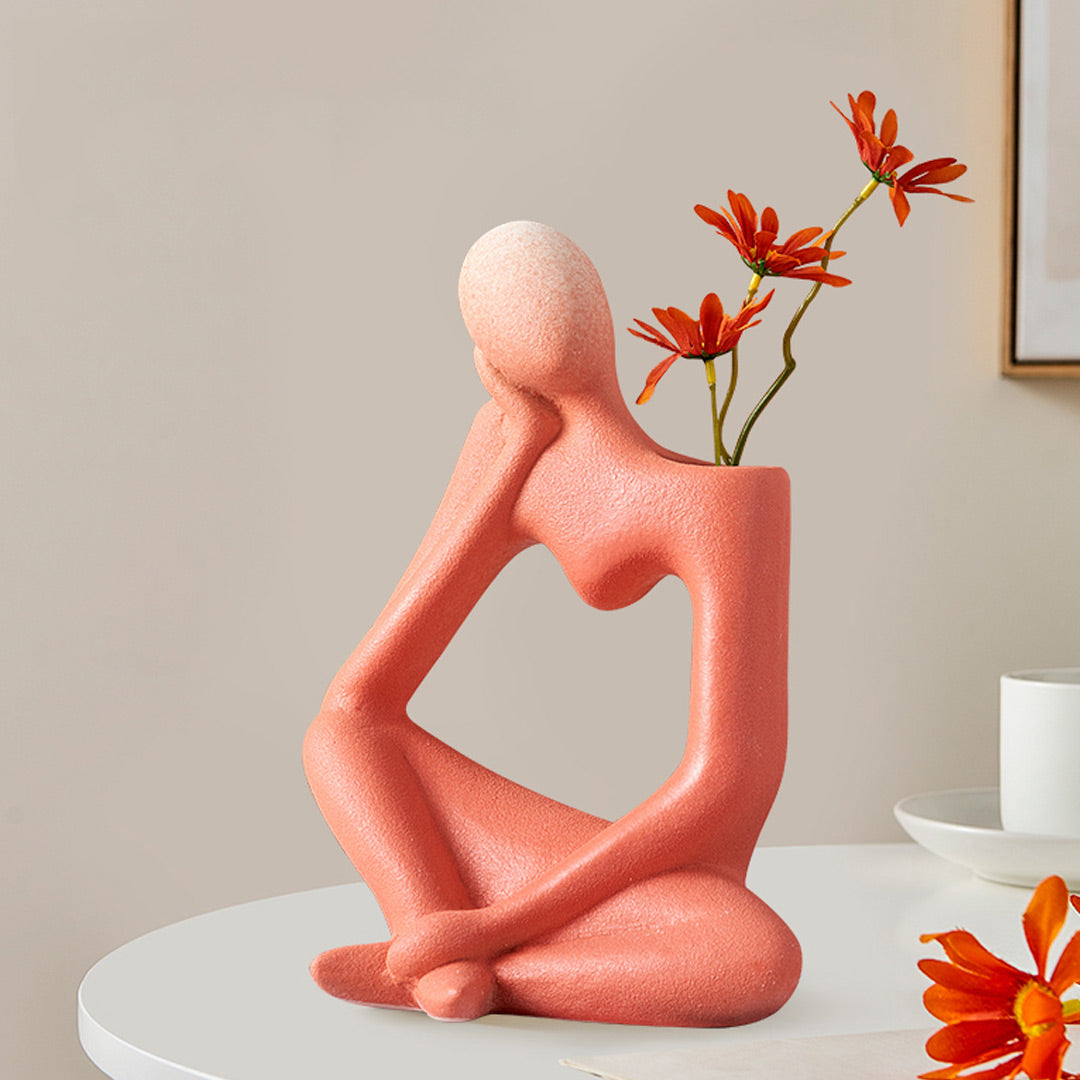 Abstract Thinker Vase