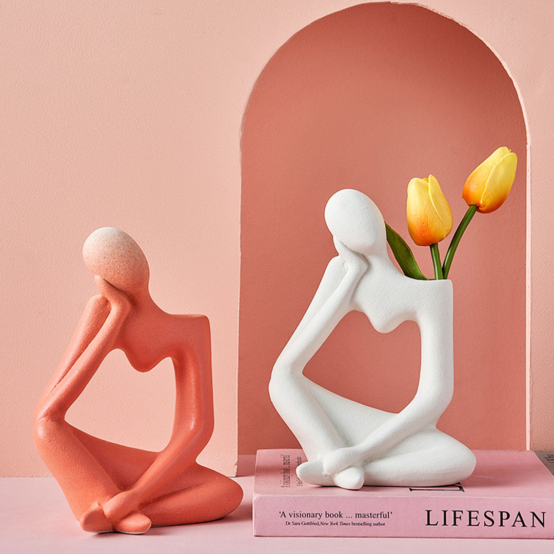 Abstract Thinker Vase