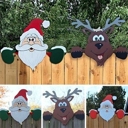 Christmas Decoration For Your Garden Fence