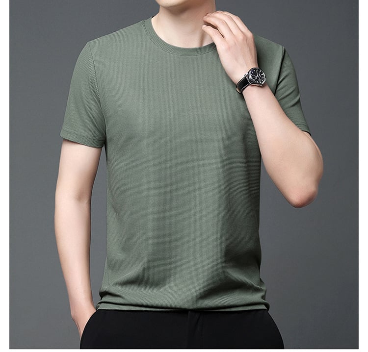 Breathable Waffle Weave T-shirt