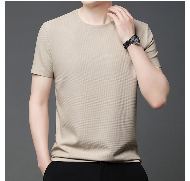 Breathable Waffle Weave T-shirt