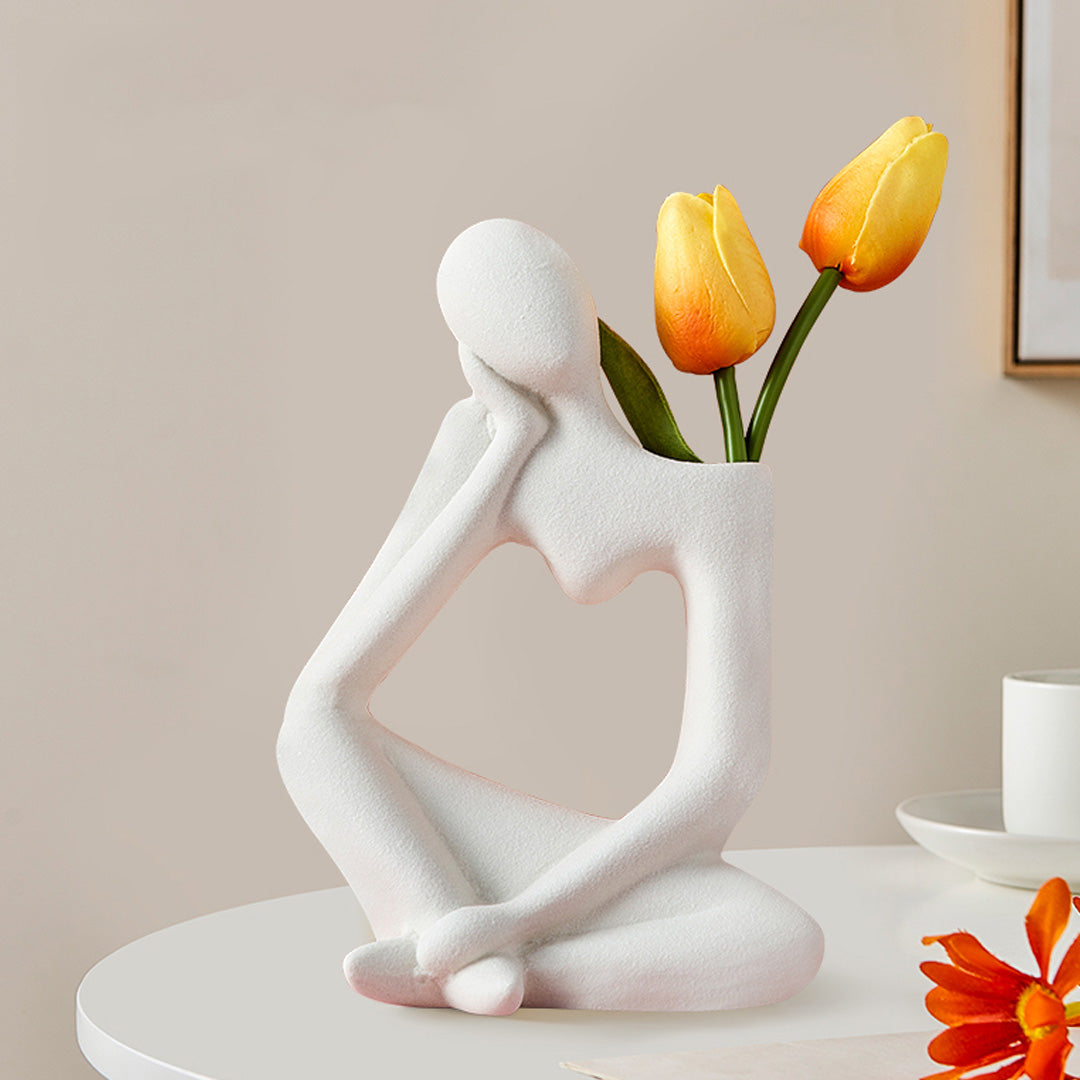 Abstract Thinker Vase