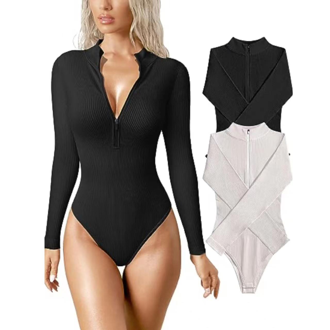 🔥Zip Up Body Suit Set