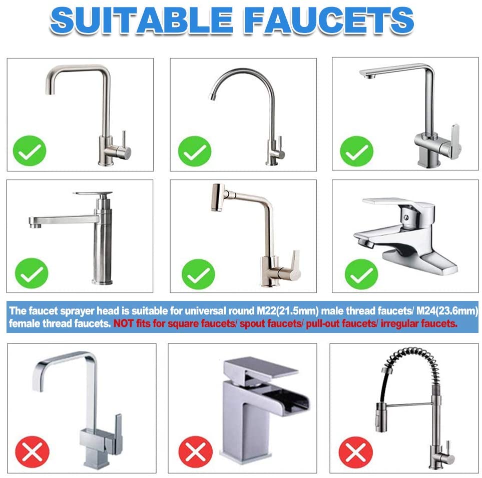 🔥Upgraded 360° Rotatable Faucet Sprayer Head