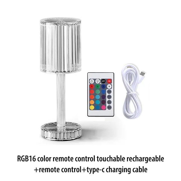 🔥🔥Touching Control  Crystal Lamp💡