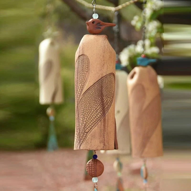 Beautiful rustic dragonfly wind chimes