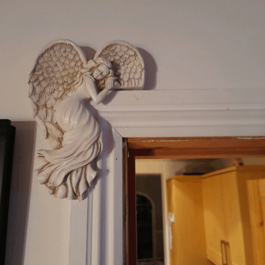 Door Frame Angel Wings Sculpture.