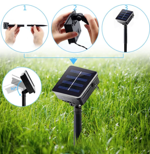 💡Water Drop Solar Lights