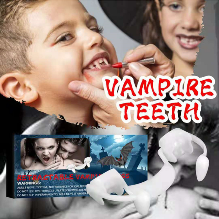 👻🎃 Retractable Vampire Fangs