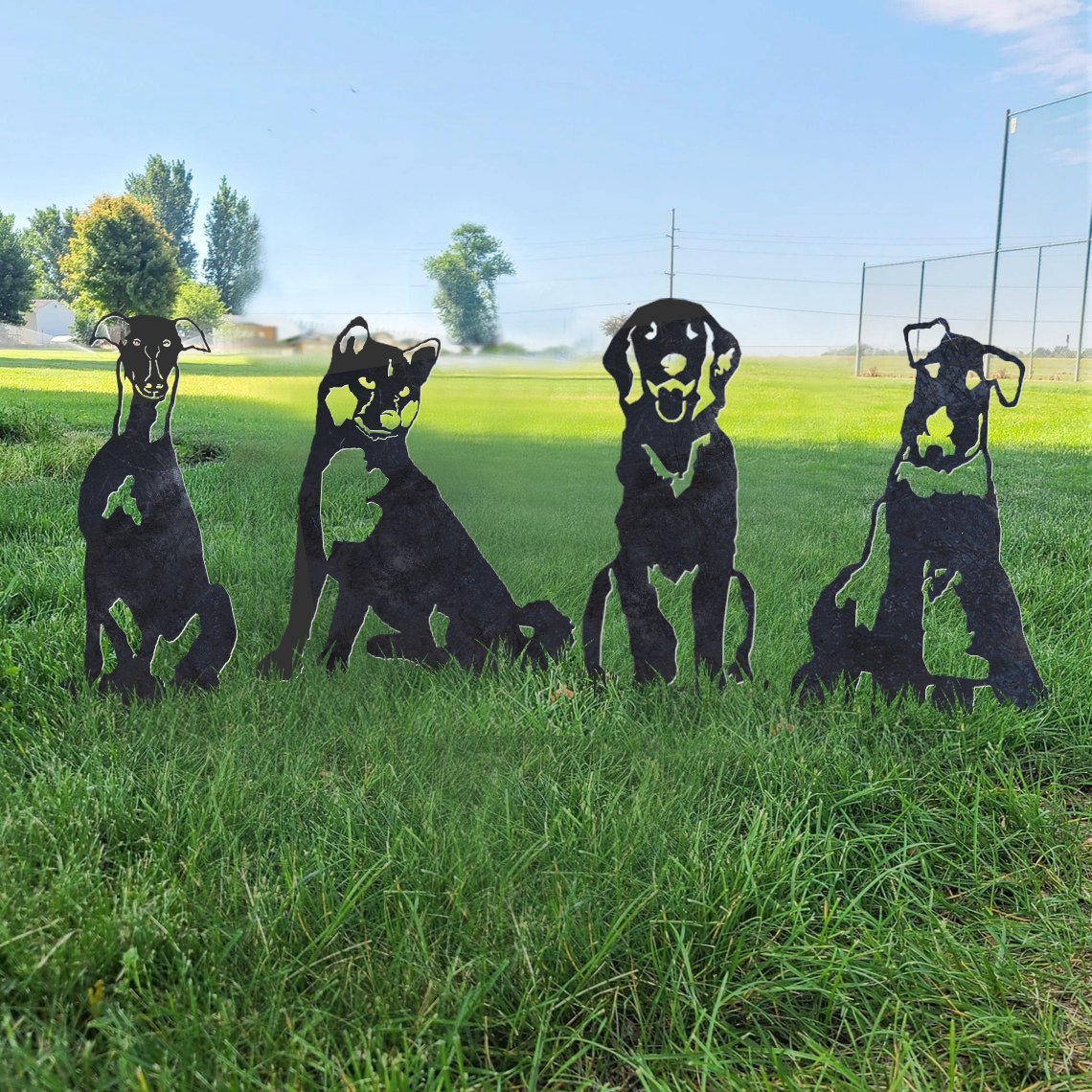 Airedale Terrier Metal Silhouette