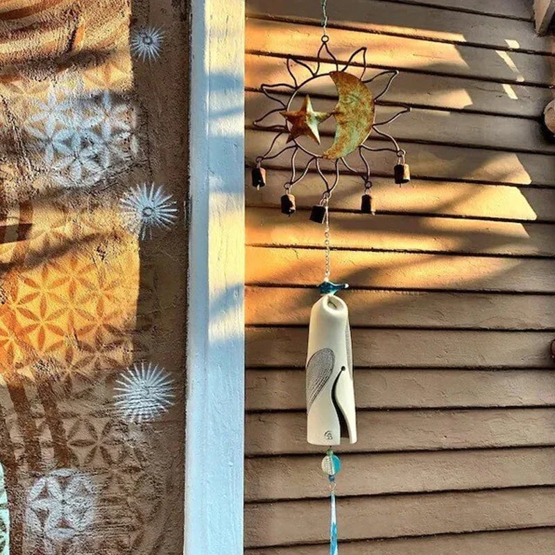 Beautiful rustic dragonfly wind chimes